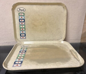 Vtg 1960s / 1970s Camtray Forum Cafeteria MCM Fiberglass Tray by Cambro Mfg Co